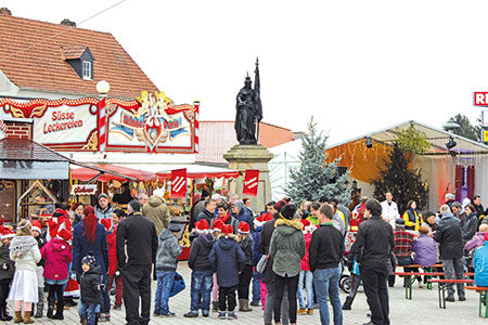      Auf dem Lauchhammer Weihnachtsmarkt herrscht eine gemütliche Atmosphäre Foto: Stadt Lauchhammer