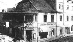 Forst. Das „Bellevue“ nach der Hochwasserkatastrophe im Jahr 1897