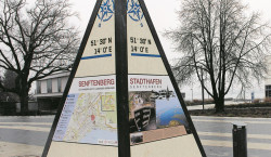Historische Infos am Senftenberger Hafen