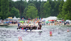 Die Wasserfestspiele Neuhausen sind mit packenden Drachenbootrennen zurück