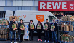 Erfolgreiche Spendenaktion bei REWE in Schmellwitz
