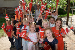 Kindergartenkinder des Gubener Wilke-Stifts feierten Zuckertütenfest