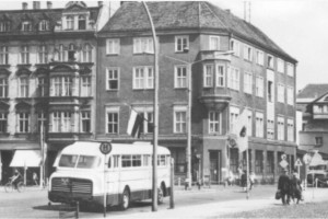 Die Berliner Straße in Forst um 1960