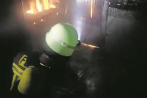 Feuerwehrschulung in der Brandsimulationsanlage
