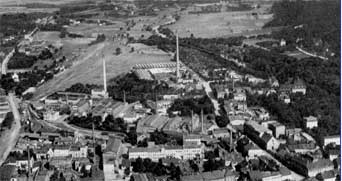 Spremberg. Luftaufnahme des Spremberger Nordens um 1940