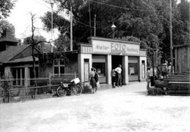 Spremberg. Fotoatelier Thiem & Heppert, später Kappelmüller an der Langen-Brücke