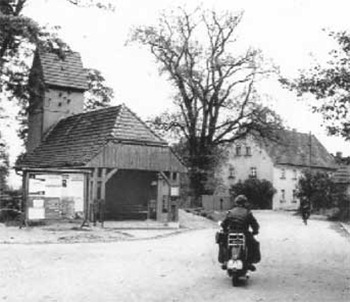 Guben: Buswendeschleife Altsprucke um 1950