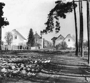 Guben: Altsprucke mit Blick Richtung Stadtzentrum, um 1960