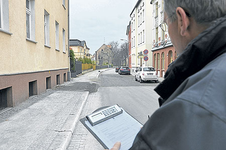 Flüsterasphalt und Granit über  neuen Medien in der Alten Poststraße