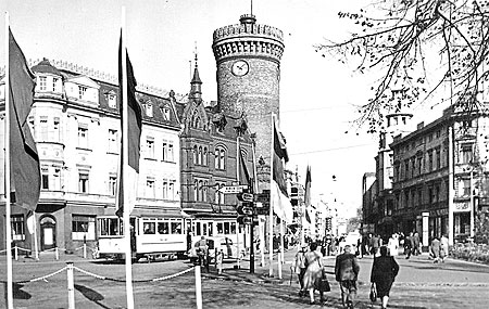 Cottbus: Der Turm war schon mal Litfaßsäule