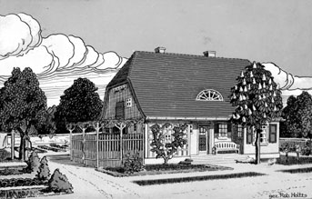 Altes Forst: Arbeiterwohnhaus „Eigene Scholle“ wurde 1913 auf der Rosen- und Gartenbauausstellung