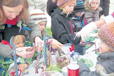 Feuriger Adventsbeginn am 30.11.14 in Kiekebusch