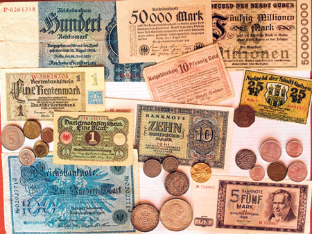 Guben: Münzen und Scheine