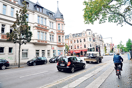 Cottbuser Eckgebäude im Wandel