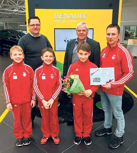 Autohaus Härtel bedankt sich beim SC Turnen