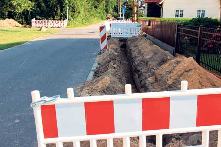 Neue Baustelle in Forst eröffnet