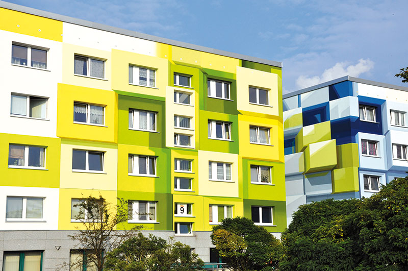 Senftenberg: Fassade mit 3D-Effekt