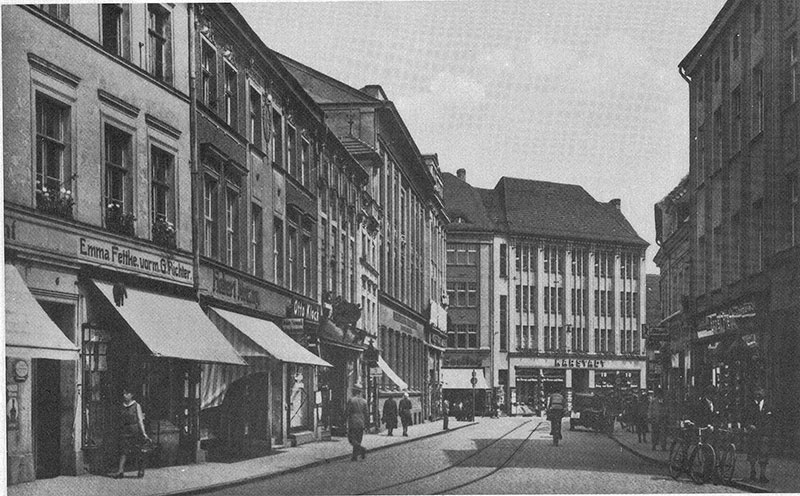 Altes Guben: Die Herrenstraße/Königstraße im Zentrum