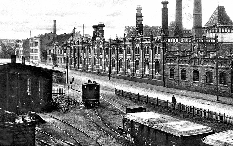 Altes Spremberg: Die Berliner Straße mit dem alten Stadtbahnhof