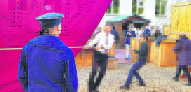 Neue Bühne Senftenberg in schwerer See am 6.10.2018