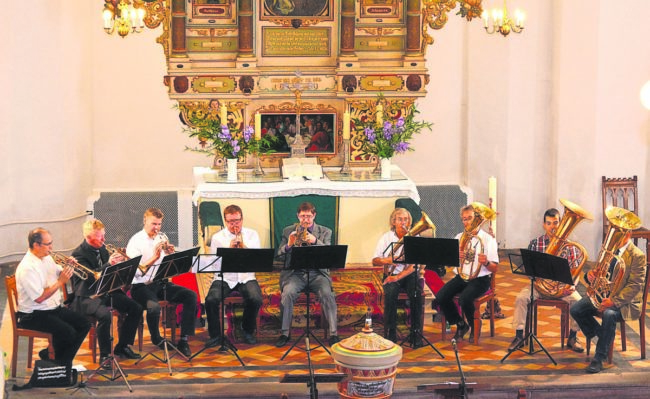 Bläser in der Kreuzkirche Spremberg am Sonntag, 14. Oktober 2018