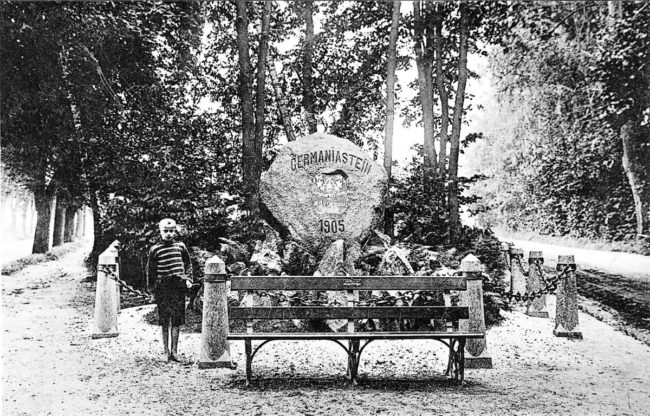 Altes Spree- und Seenland: Der Germaniastein am Georgenberg