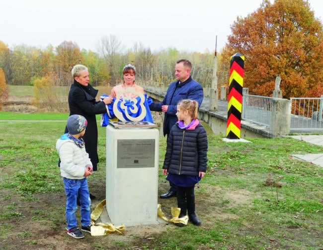 Neunte Forster Grenzrose am 9.11.18 eingeweiht