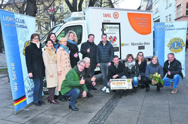 Gemeinschaftsaktion für Cottbuser Tafeln im Dezember 2018