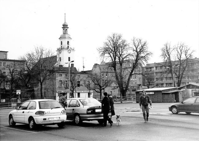 KW 13 Damals wars Forst Parkplatz Frankfurter Str Januar1993 heutiges Kaufland an dieser Stelle e1554449357171