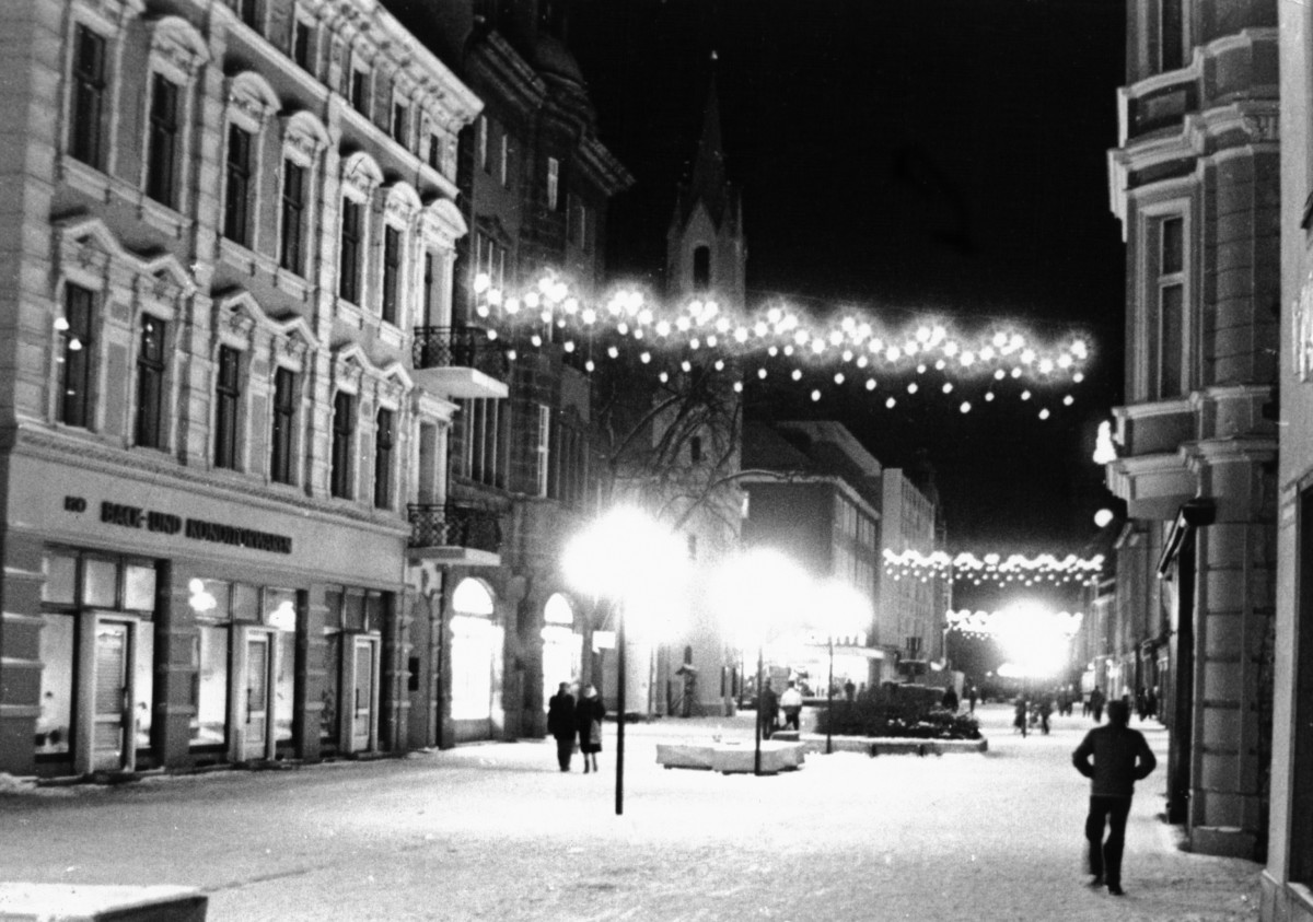 Da leuchtete ein Baum auf dem Spremberger Turm in Cottbus