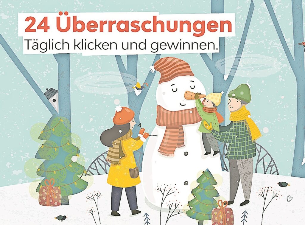 24 Überraschungen  beim TAG Adventskalenderspiel