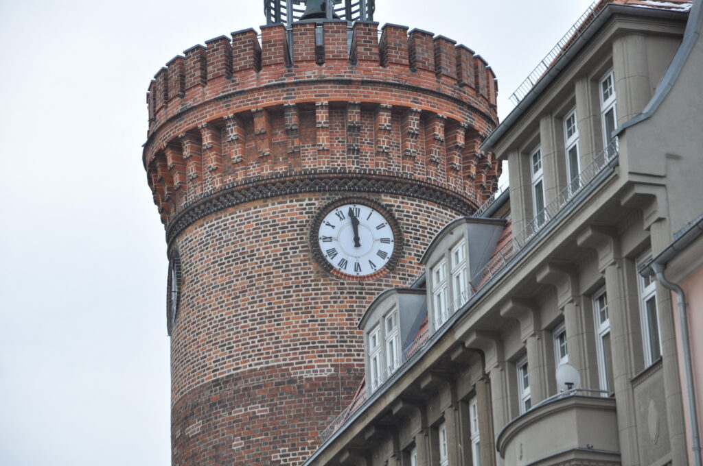 Defekt an Uhr des Spremberger Turmes in Cottbus