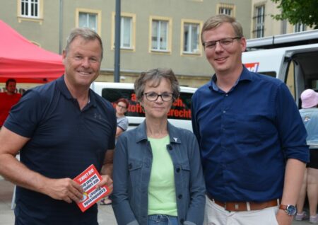 Christian Görke, Anke Schwarzenberg und Sebastian Walter