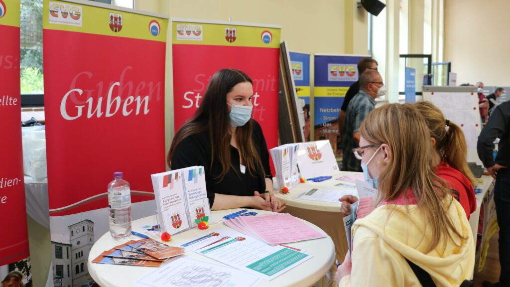 Messestand der Stadt Guben