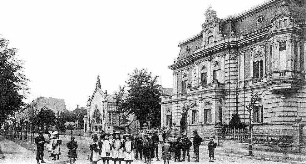 Sorauer Straße in Forst vor 100 Jahren