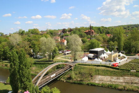 Blick auf die Insel zum Europafest