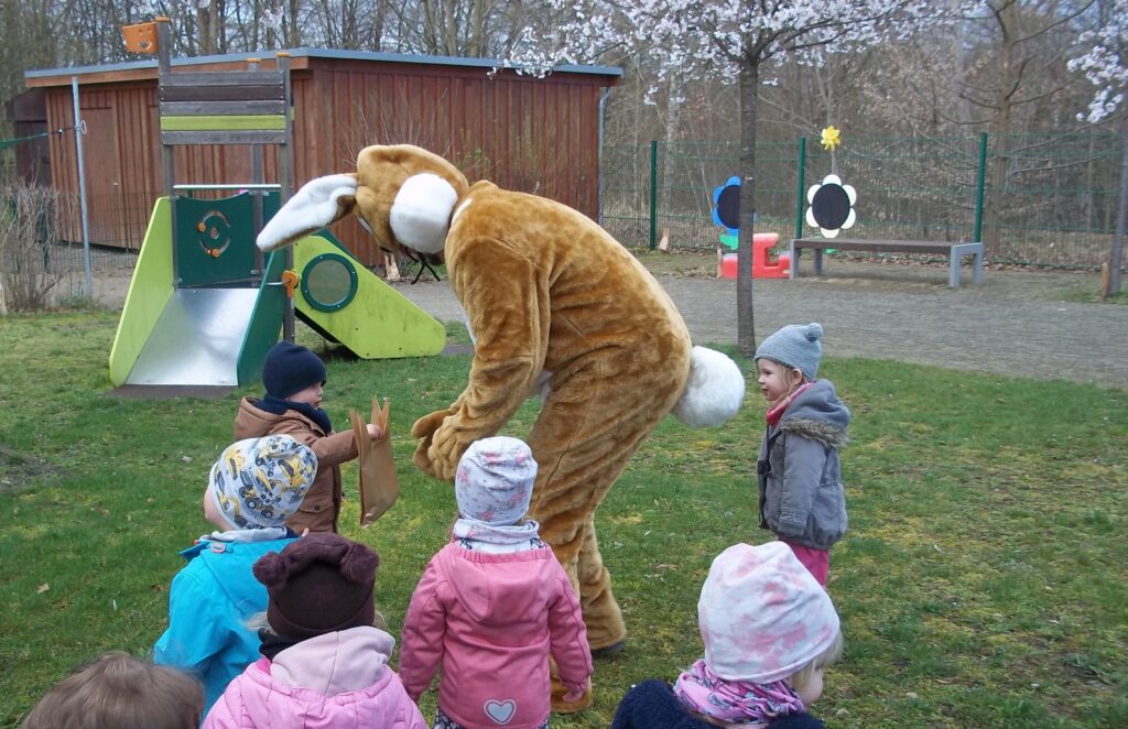 Die Kinder der Kita „Weinbergsiedlung“ wurden überrascht