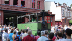 Nach 46 Jahren im Verkehrsmuseum Dresden kam die Lok 36 der Forster Stadteisenbahn zurück in die Heimat.