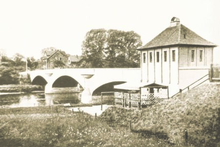 Das Bild zeigt die ehemalige Nordbrücke in Guben 