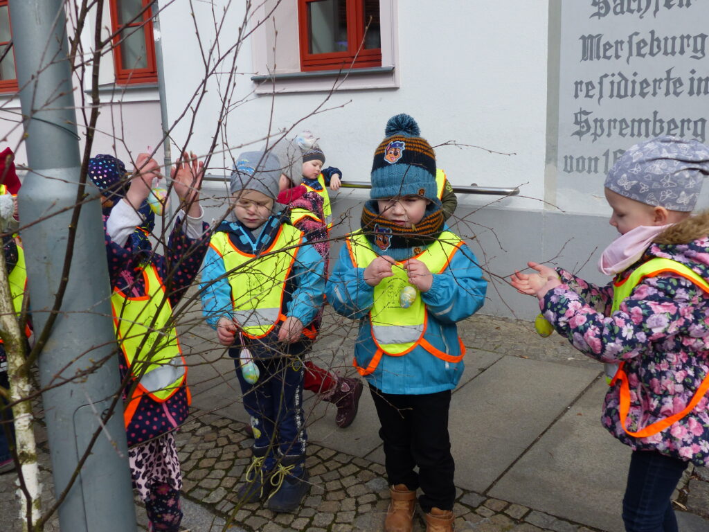 Osterschmuck in der Innenstadt