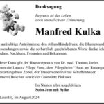 Danksagung Manfred Kulka