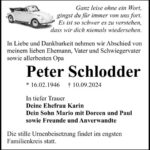 Traueranzeige Peter Schlodder