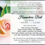 Traueranzeige Hannelore Beil
