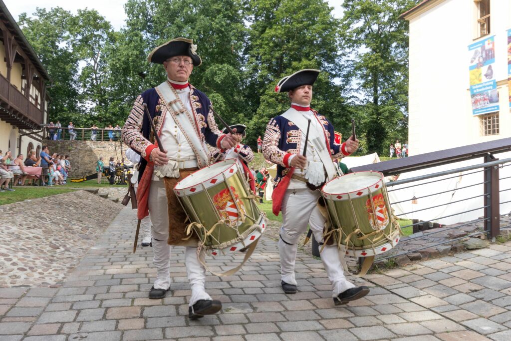 IMG 5015 Festungsspektakel Schlosswache 1757 zu Schoenburg Glauchau e.V. Foto Museum OSL