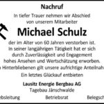 Nachruf Michael Schulz