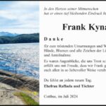Danksagung Frank Kynast