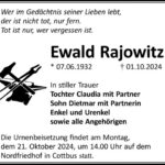 Traueranzeige Ewald Rajowitz