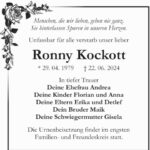 Traueranzeige Ronny Kockott