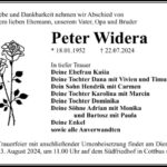 Traueranzeige Peter Widera