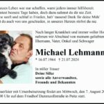 Traueranzeige Michael Schneider